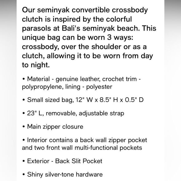 The Sak Back to Bali Genuine Leather Convertible Crossbody - Picture 11 of 15